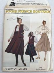 1808 VOGUE  AUJARD LS BLOUSE, DRAWSTRING VEST, SKIRT, CULOTTES PATTERN 10